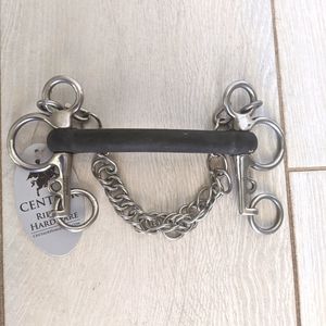 Centaur pelham bit rubber mouth Horse Tack